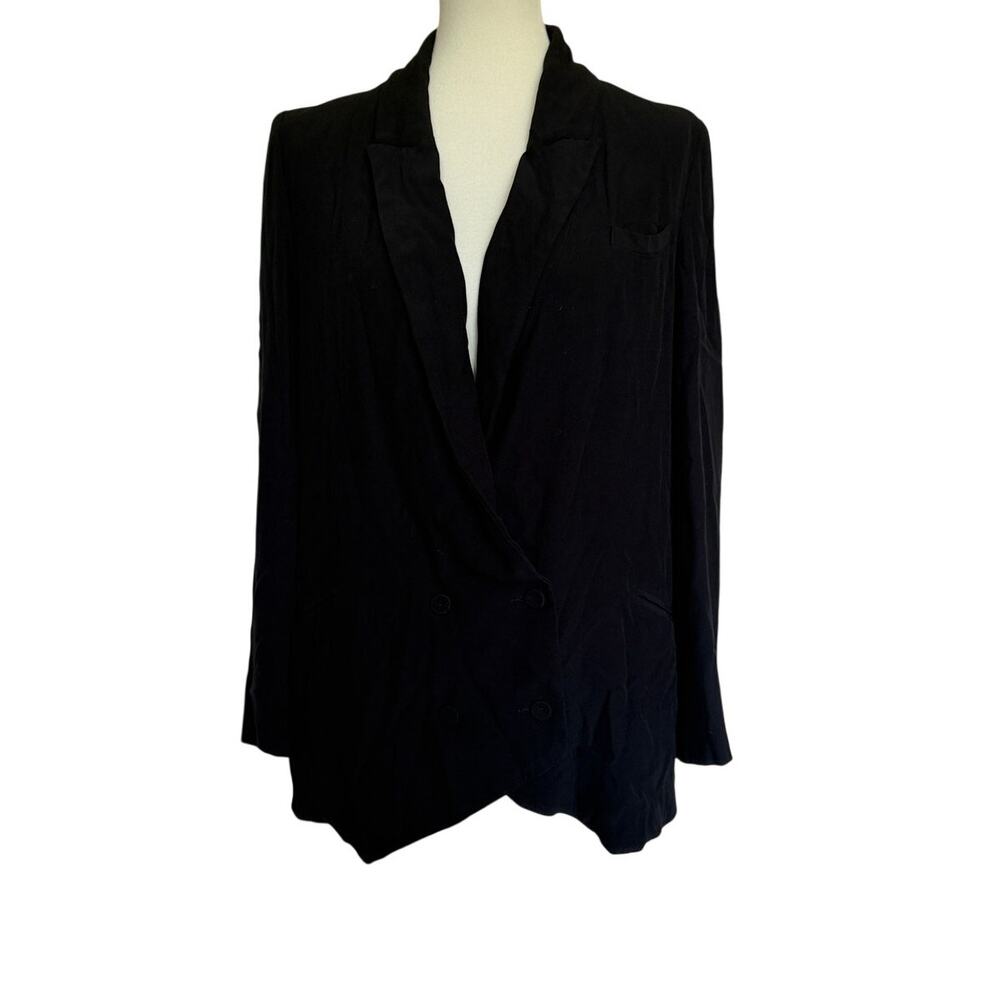 Zimmermann Crepe Double Breasted Blazer - Black - Size 1
